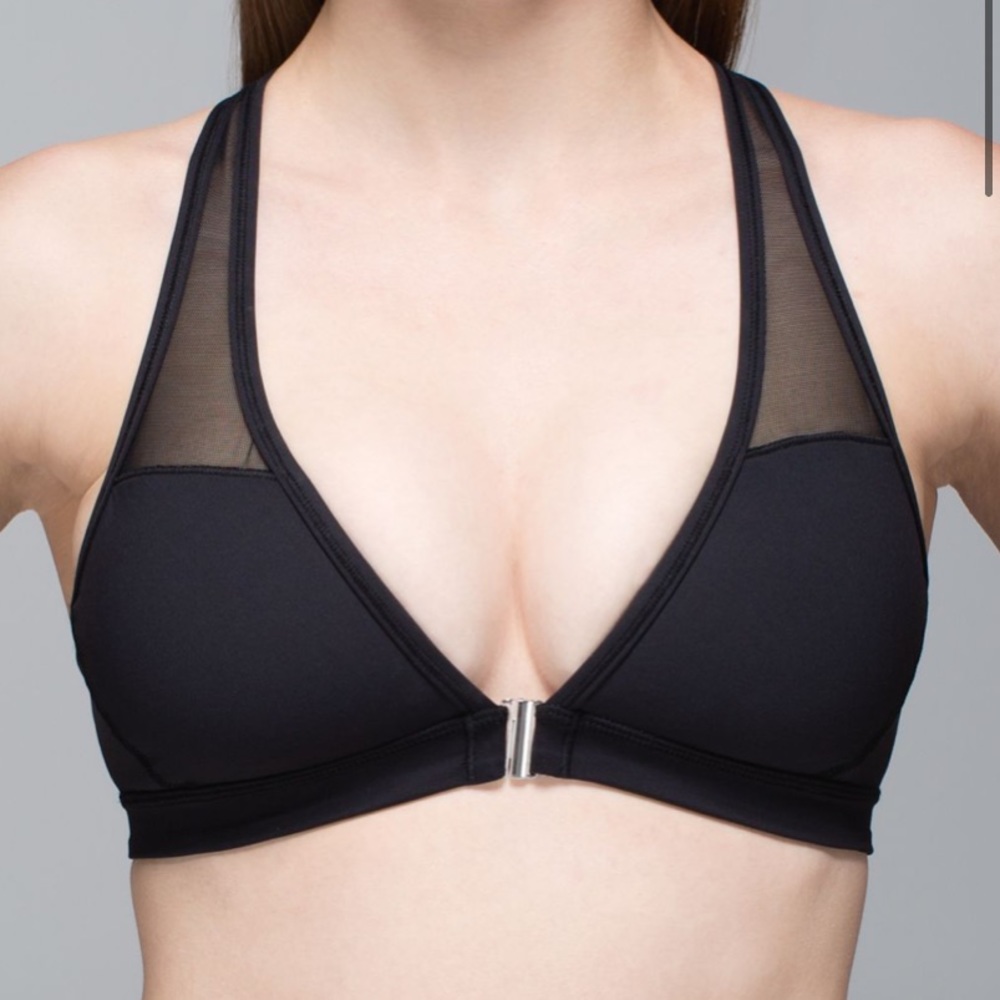 Lululemon | Black Easy Breath Mesh Sports Bra
